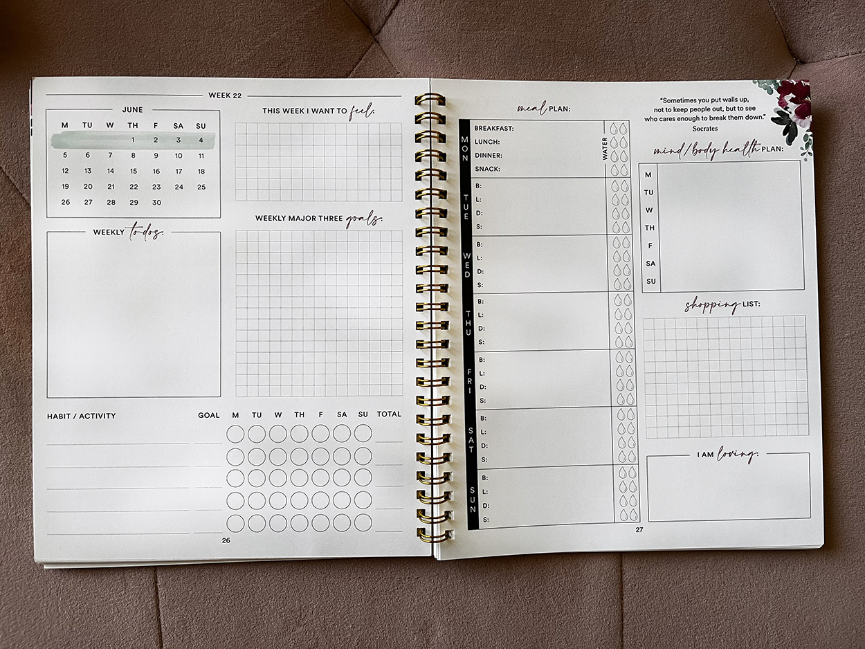 Weekly planner for Silk and Sonder June 2023 monthly planner